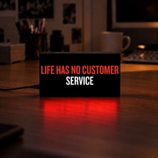 Gişe Arts Masa Lambası - Lıfe Has No Customer Servıce (Hayatın Müşteri Hizmetleri Yok.) 2 Adaptörlü Dekoratif & Hediyelik Lamba