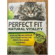 Vionna Perfect Fıt Kısırlaştırılmış Yetişkin Kediler Için Uygun Tavuklu ve Hindili Yaş , 300 Gram