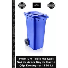 Premium Toplama Kabı Sokak Aracı Büyük Hazne Çöp Konteyneri 120 Lt