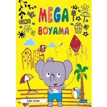 Parıltı Yayınları Mega Boyama Sarı Kitap