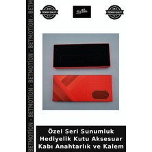 Özel Seri Sunumluk Hediyelik Kutu Aksesuar Kabı Anahtarlık ve Kalem