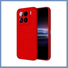 Yuva Izi Mi 15 Pro Uyumlu Kılıf Nano Içi Kadife Silikon - Kırmızı Ajs