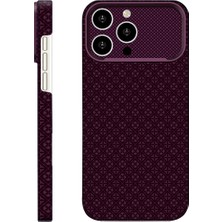 Marka Kolik Joko Apple iPhone 15 Pro Deluxe Lensli Magsafe Kapak - Bordo