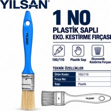 Yılsan 100/110 Ekonomik Kestirme Fırçası – 1 No, Plastik Saplı