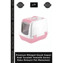 Premium Mikopet Küçük Kapalı Kedi Tuvaleti Temizlik Gereci Koku Önleyici Pet Malzemesi