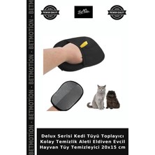 Delux Serisi Kedi Tüyü Toplayıcı Kolay Temizlik Aleti Eldiven Evcil Hayvan Tüy Temizleyici 20X15 cm