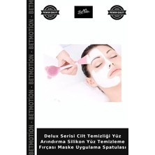 Delux Serisi Cilt Temizliği Yüz Arındırma Silikon Yüz Temizleme Fırçası Maske Uygulama Spatulası