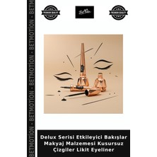 Delux Serisi Etkileyici Bakışlar Makyaj Malzemesi Kusursuz Çizgiler Likit Eyeliner