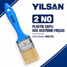 Yılsan 100/112 Ekonomik Kestirme Fırçası – 2 No, Plastik Saplı