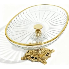 Assa Bazaar 10 Parça Gold Metal Ayaklı Sunum Seti
