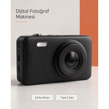 Milas Toptan mt Siyah Renk 2,8 Inç Ekranlı Taşınabilir Dijital Fotoğraf Makinesi
