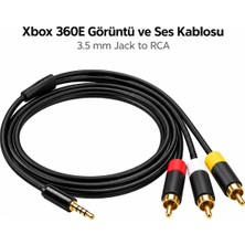 Pop Konsol Xbox 360E Görüntü ve Ses Kablosu Kompozit AV TV Bağlantı RCA Kablo Yedek Parça