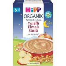 Milas Toptan mt Organik Iyi Geceler Sütlü Yulaflı Elmalı Tahıl Bazlı Ek Gıda 250 gr