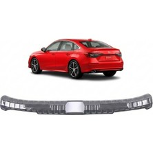 Trobus Honda Civic Fe1 2022 ve Sonrası Uyumlu Arka Bagaj Eşiği Tampon Iç Koruma Kromu 1 Parça