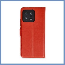 Yuva Izi Mi 13 Trend S Plus Kapaklı Kılıf - Kırmızı Ajs
