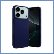 Yuva Izi iPhone 17 Pro Uyumlu Nano Içi Kadife Silikon - Lacivert Ajs