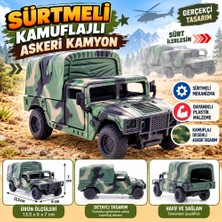 TeknoKapsül Sürtmeli Kamuflajlı Askeri Kamyon