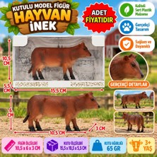 TeknoKapsül Kutulu Model Figür Hayvan Inek (Adet Fiyatıdır)