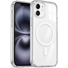 Fibaks iPhone 12/12 Pro Magsafe Wireless Kılıf (Çizik Değil İç ve Dış Jelatinleri Sökünüz) Köşe Koruma Darbe Emici Sert Silikon
