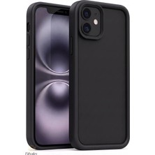 Fibaks iPhone 12 Kılıf Kamera Korumalı Yumuşak Dokulu Renkli Silikon Kapak