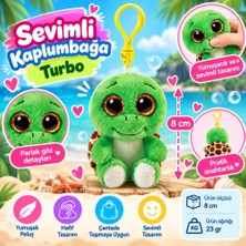 TeknoKapsül Peluş Kaplumbağa Anahtarlık Turbo