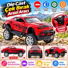 TeknoKapsül Çek Bırak Kırmızı Arazi Aracı (Adet Fiyatıdır)