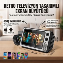 Pim İthalat Retro Tv Tasarımlı Telefon Ekran Büyütücü – Nostaljik Masaüstü Mercekli Ekran Standı