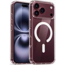 Fibaks iPhone 17 Pro Max/18 Pro Max Magsafe Kılıf (Çizik Değil İç ve Dış Jelatinleri Sökünüz) Wireless Kablosuz Şarj Destekli Kamera Korumalı Şeffaf Darbe Emici