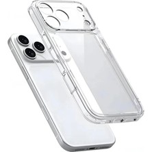 Fibaks iPhone 17 Pro Max/18 Pro Max Kılıf Şeffaf Kamerası Full Korumalı Yumuşak Darbe Emici Ince Esnek Silikon Kapak