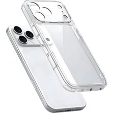 Fibaks iPhone 17 Pro/18 Pro Kılıf Şeffaf Kamerası Full Korumalı Yumuşak Darbe Emici Ince Esnek Silikon Kapak
