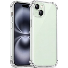 Fibaks iPhone 13 Kılıf Antishock Darbe Emici Kamera Korumalı Yumuşak Esnek Şeffaf Silikon Kapak