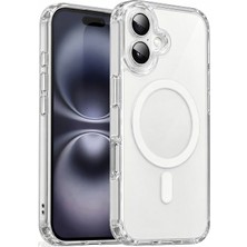 Fibaks iPhone 17 Magsafe Kılıf (Çizik Değil İç ve Dış Jelatinleri Sökünüz) Magsafe Wireless Kablosuz Şarj Destekli Arkası Sert Yanları Silikon Airbag Darbe Emici Kamera Korumalı Kapak