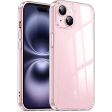 Fibaks iPhone 14 Kamera Korumalı Renksiz Şeffaf Esnek Silikon Kapak