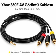Pop Konsol Xbox 360E Uyumlu Kompozit Av Kablo 3.5mm Jack To Rca Tv Görüntü ve Ses Kablosu