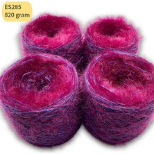Oxford İplik El Sarımı Özel Karışım 820GR Iki Kat Kirpi ve Yün Bordo Mor ES285