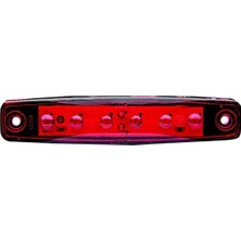 Trobus Tır Kamyon Dorse Lambası Parmak Model 6 Ledli 12-24V Kırmızı