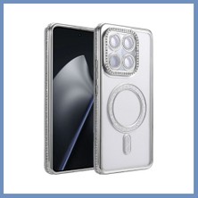Yuva Izi Mi 17T Joke Simli Magneticsafe Kılıf - Gümüş Ajs
