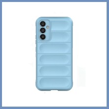 Yuva Izi Samsung Galaxy A15 4g Uyumlu Kılıf Optimum Silikon - Sky Blue Ajs