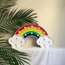 Uravas Store Gökkuşağı Gece Lambası 30X16 cm LED Işıklı