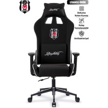 Fanchair x Beşiktaş Goal Siyah Kumaş Lisanslı Oyuncu Koltuğu