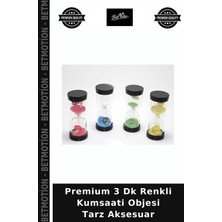 Premium 3 Dk Renkli Kumsaati Objesi Tarz Aksesuar