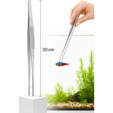 Uravas Store Uraselect Uzun 30 cm Çelik Cımbız - Akvaryum Maşası