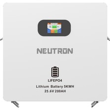 Neutron Ev Enerji Depolama Sistemi WB256-MW5120 25.6 Volt 200 Ah 5kwh