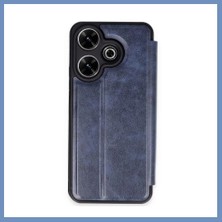Yuva Izi Redmi 13 4g Uyumlu Kılıf Flip Cover - Lacivert Ajs