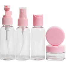 Uravas Store Seyahat Için 5 Parça Şişe Seti 30 ml Şeffaf Kabı