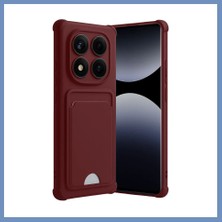 Yuva Izi Redmi Note 14 Pro 5g Uyumlu Kelvin Kartvizitli Silikon - Bordo Ajs