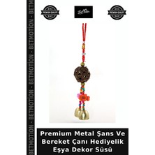Premium Metal Şans ve Bereket Çanı Hediyelik Eşya Dekor Süsü
