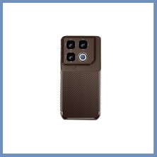 Yuva Izi Infinix Gt 20 Pro Kılıf Auto Focus Karbon Kapak - Kahverengi Ajs