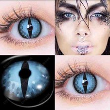 Renkli Cosplay Yıllık Göz Kirpik Lensi  Hd 45 Barchousea Lens