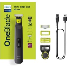  Philips Oneblade Pro Yüz&vücut Tıraş Makinesi, Islak&kuru,12 Uzunluk Ayarı, 1 Yedek BIÇAK,QP6542/10